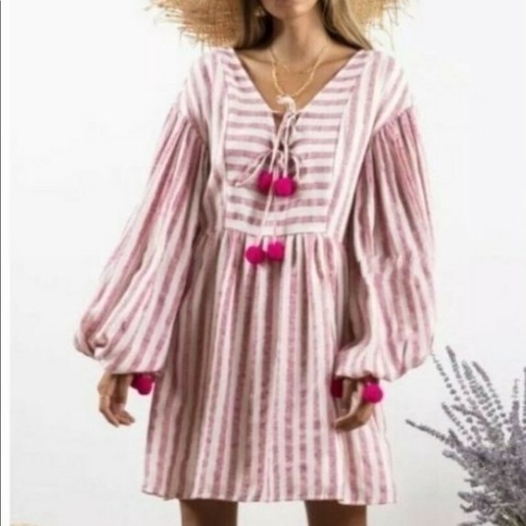 Anthropologie Monroe Dress with Pom poms - Picture 5 of 5